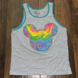 Disney White Tank Top with Colorful Mickey Design  PM3